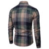 O1CN01Fdludc1WlH4RrjyU2_2217672972828-0-cib.jpg Foreign Trade Spring and Autumn New Men's Slim-fit Color Gradient Classic Plaid Long-sleeved Shirt Casual Youth Fashion