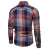 O1CN01ltk3t31WlH4RGBH85_2217672972828-0-cib.jpg Foreign Trade Spring and Autumn New Men's Slim-fit Color Gradient Classic Plaid Long-sleeved Shirt Casual Youth Fashion