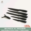Set x5 Cuchillos Acanalados + Pela Papas