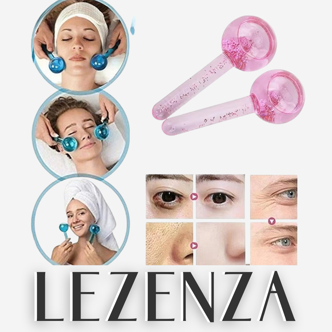 Bolitas de Hielo Facial Masajeadores de Cristal (2 Unidades)