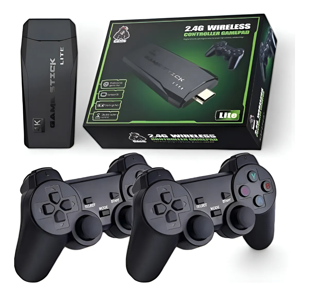 Consola de Juego Game Stick Retro con 2 Joysticks