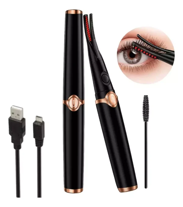 Rizador de Pestañas Eléctrico USB – Curvatura Rápida y Duradera