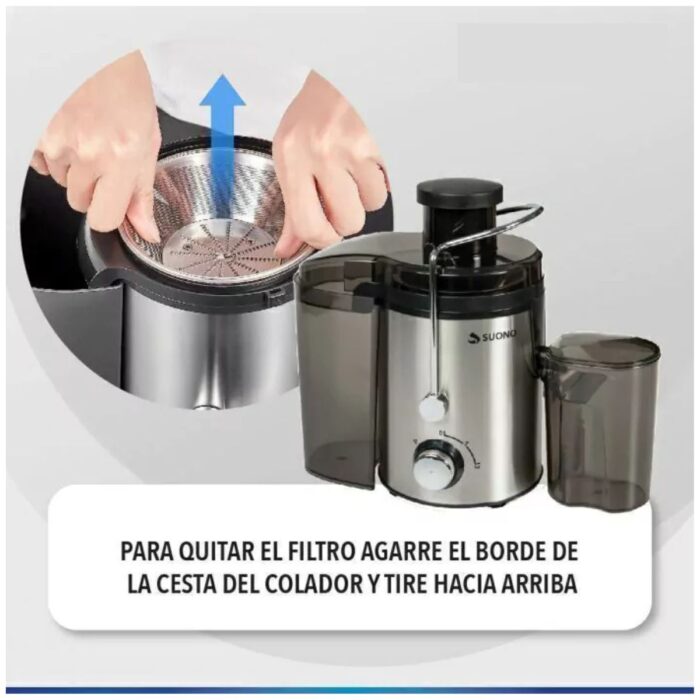 176413690819-2 Juguera Automática Premium 500W 1.5L – Jugos Naturales en Minutos