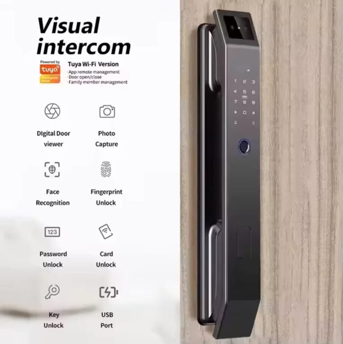 Cerradura Inteligente XF14 Pro Intercom | reconocimiento facial 3D y videoportero
