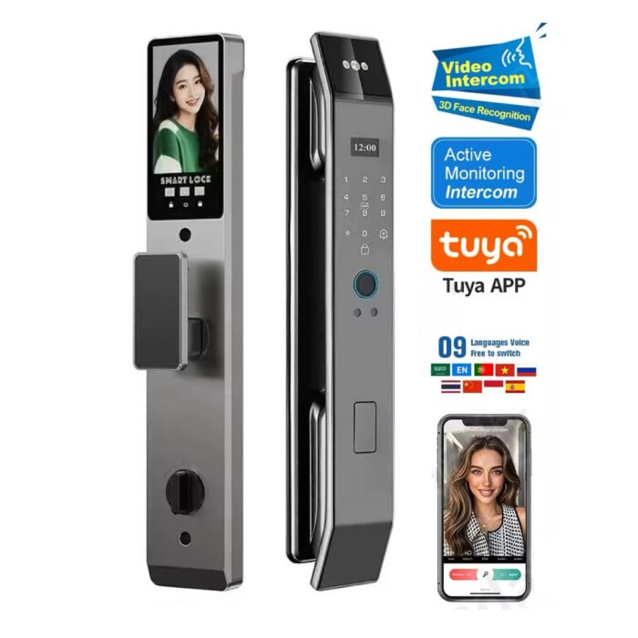Cerradura Inteligente XF14 Pro Intercom | reconocimiento facial 3D y videoportero