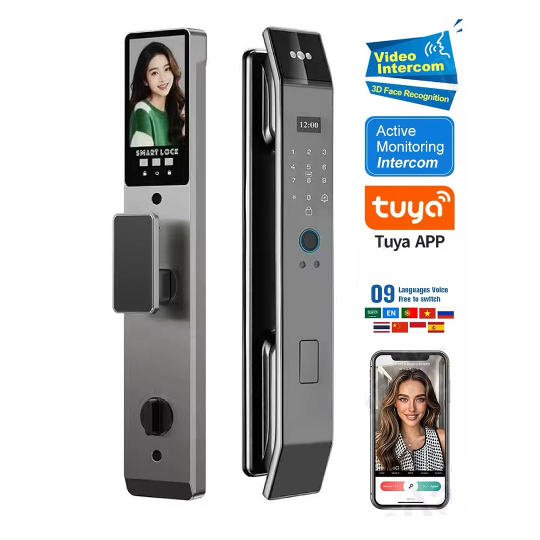 Cerradura Inteligente XF14 Pro Intercom | reconocimiento facial 3D y videoportero