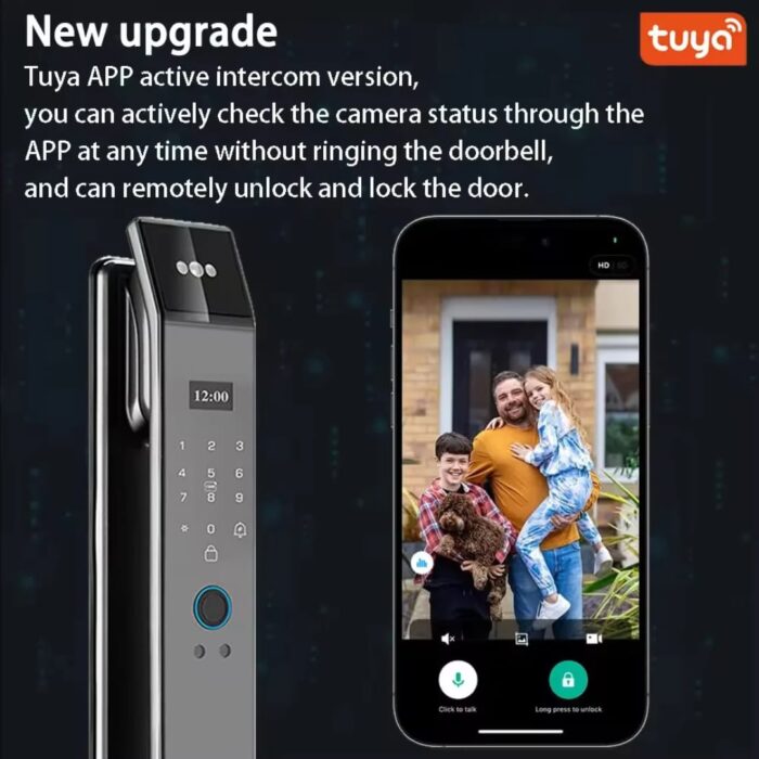 Cerradura Inteligente XF14 Pro Intercom | reconocimiento facial 3D y videoportero