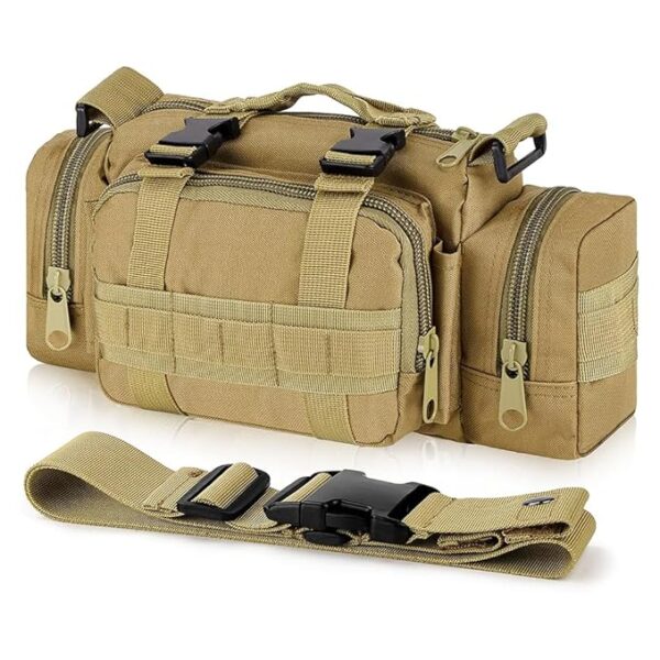 Bolso Riñonera Táctica 2 en 1 – Camping, Viaje y Uso Diario