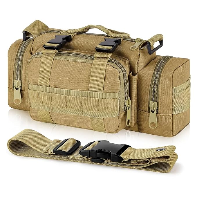 Bolso Riñonera Táctica 2 en 1 – Camping, Viaje y Uso Diario