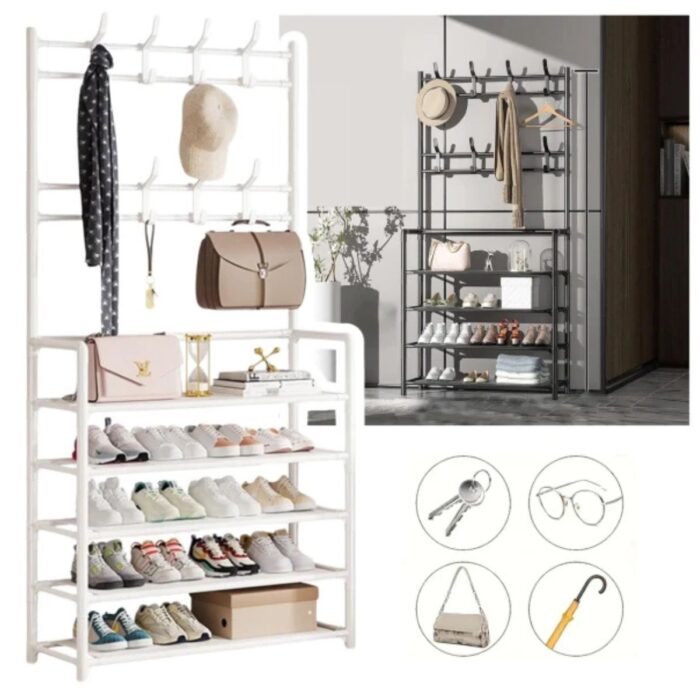 17646494121-2 Zapatero Organizador Vertical 4 Capas – Más Espacio, Mejor Orden