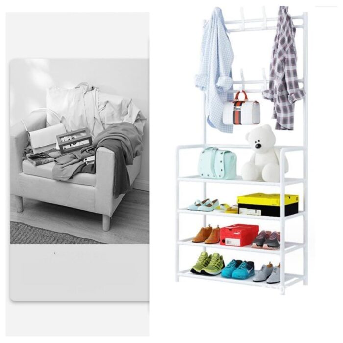 17646494121-4 Zapatero Organizador Vertical 4 Capas – Más Espacio, Mejor Orden