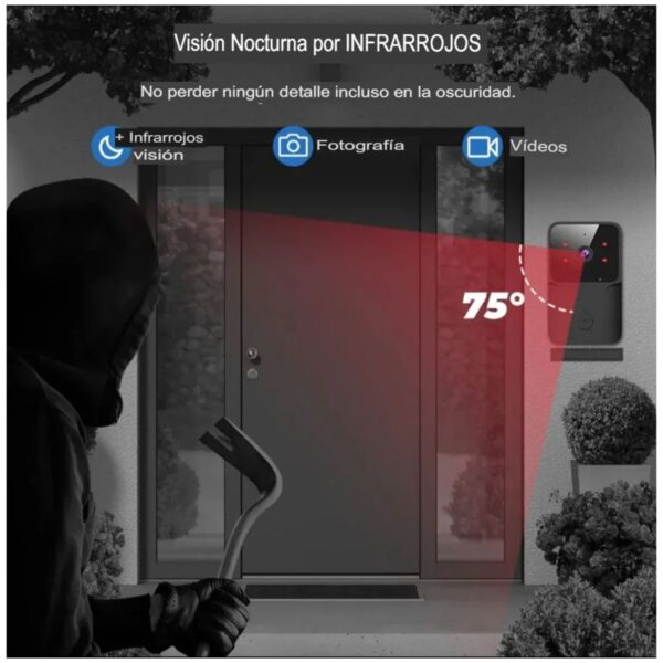 17648989762-2 Cámara Timbre Inteligente HD Tuya Smart