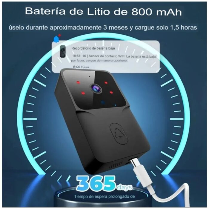 Cámara Timbre Inteligente HD Tuya Smart