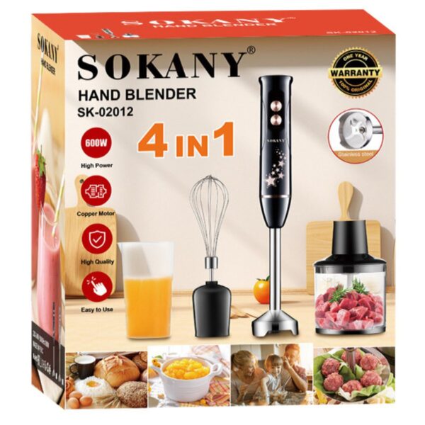 Batidora Eléctrica 4 en 1 SK-02012 Sokany