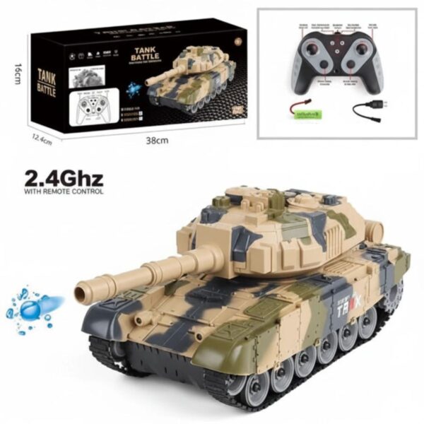 17656065721-2 Tanque de Batalla a Control Remoto con Hidrogel – Acción 360°