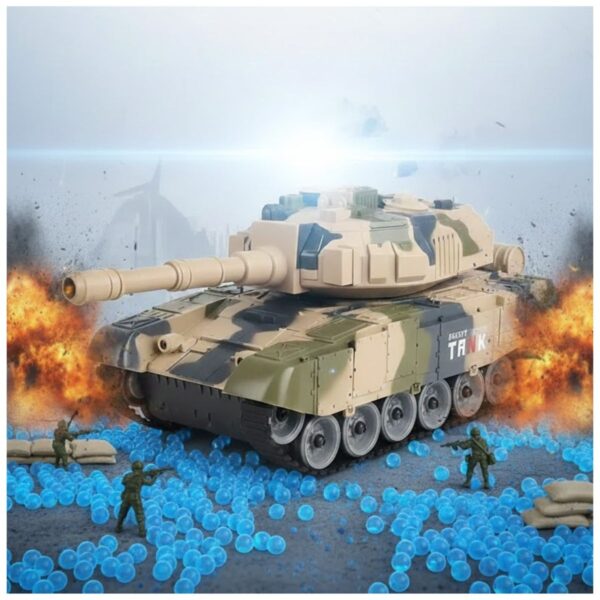 17656065721-4 Tanque de Batalla a Control Remoto con Hidrogel – Acción 360°