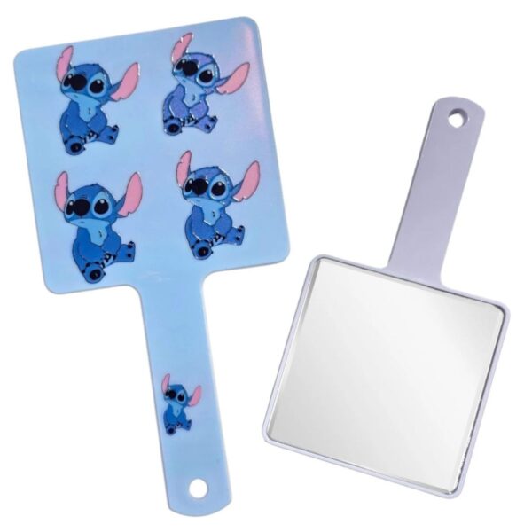 Espejo de Mano Cuadrado Stitch – Práctico, liviano y con diseño original