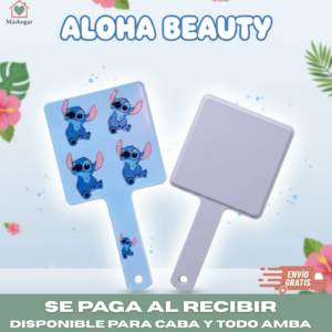 Espejo de Mano Cuadrado Stitch – Práctico, liviano y con diseño original