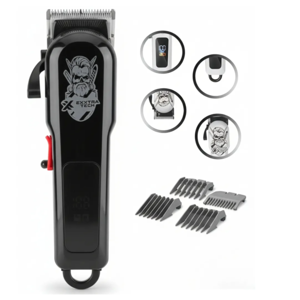 c1 Cortapelo y Barba Inalámbrica con 4 Peines