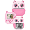 Mini Cámara Impresora Gato Rosa – Fotos Instantáneas