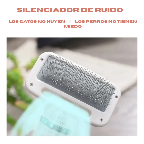 Peine Cepillo Secador 2 en 1 para Mascotas