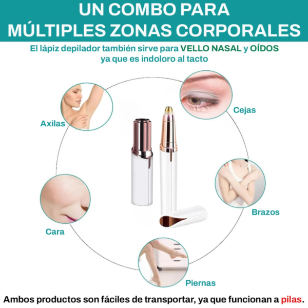 Kit Depilador Cejas y Depilador Facial