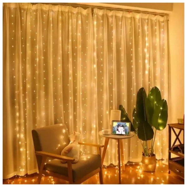 f Cortina decorativa – Luz Cálida 168 LED
