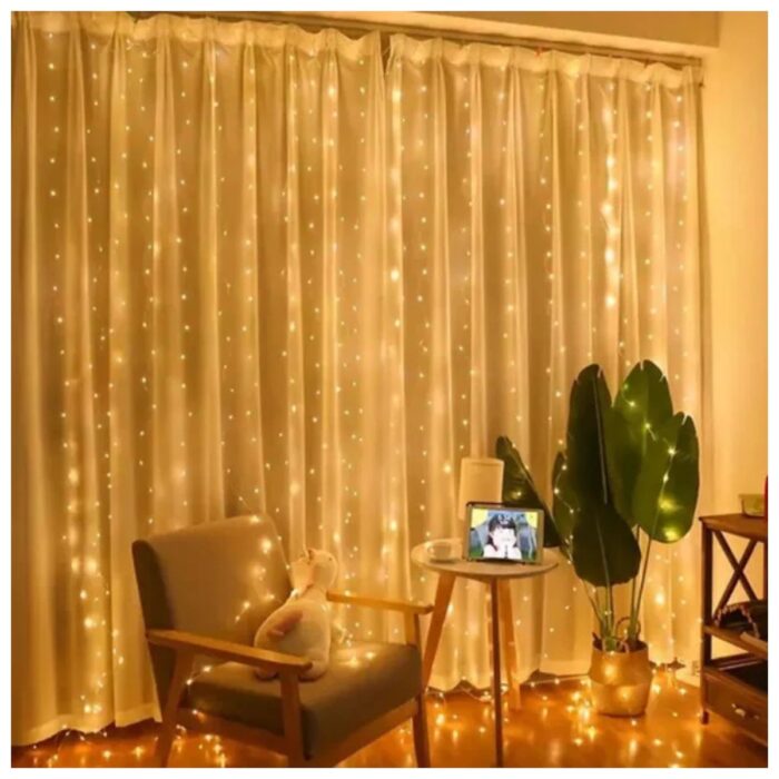 Cortina decorativa – Luz Cálida 168 LED
