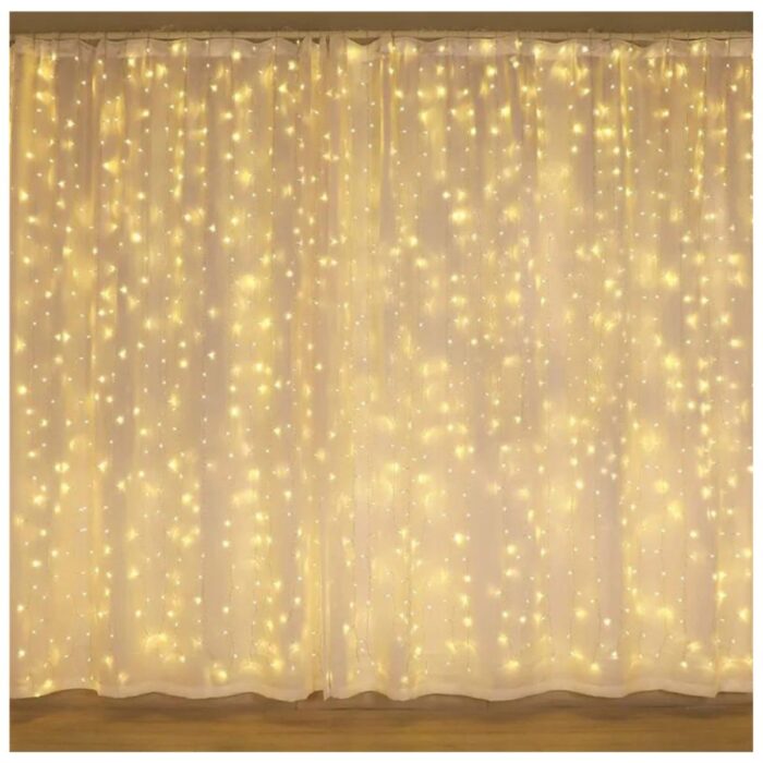 Cortina decorativa – Luz Cálida 168 LED