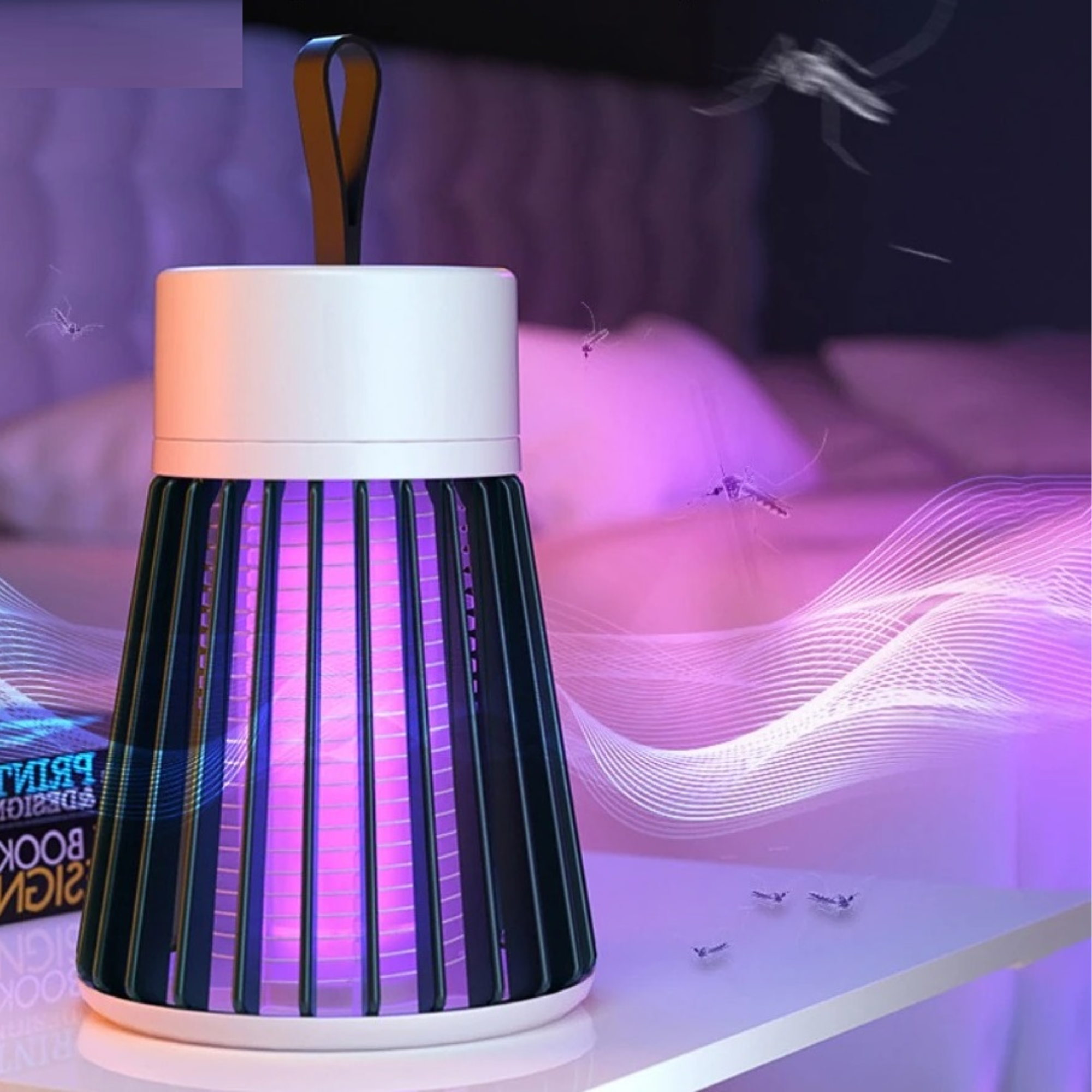 Lámpara Mata Mosquitos Atrapa Moscas USB