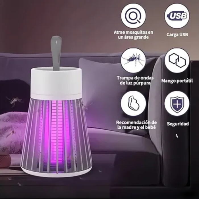 Lámpara Mata Mosquitos Atrapa Moscas USB