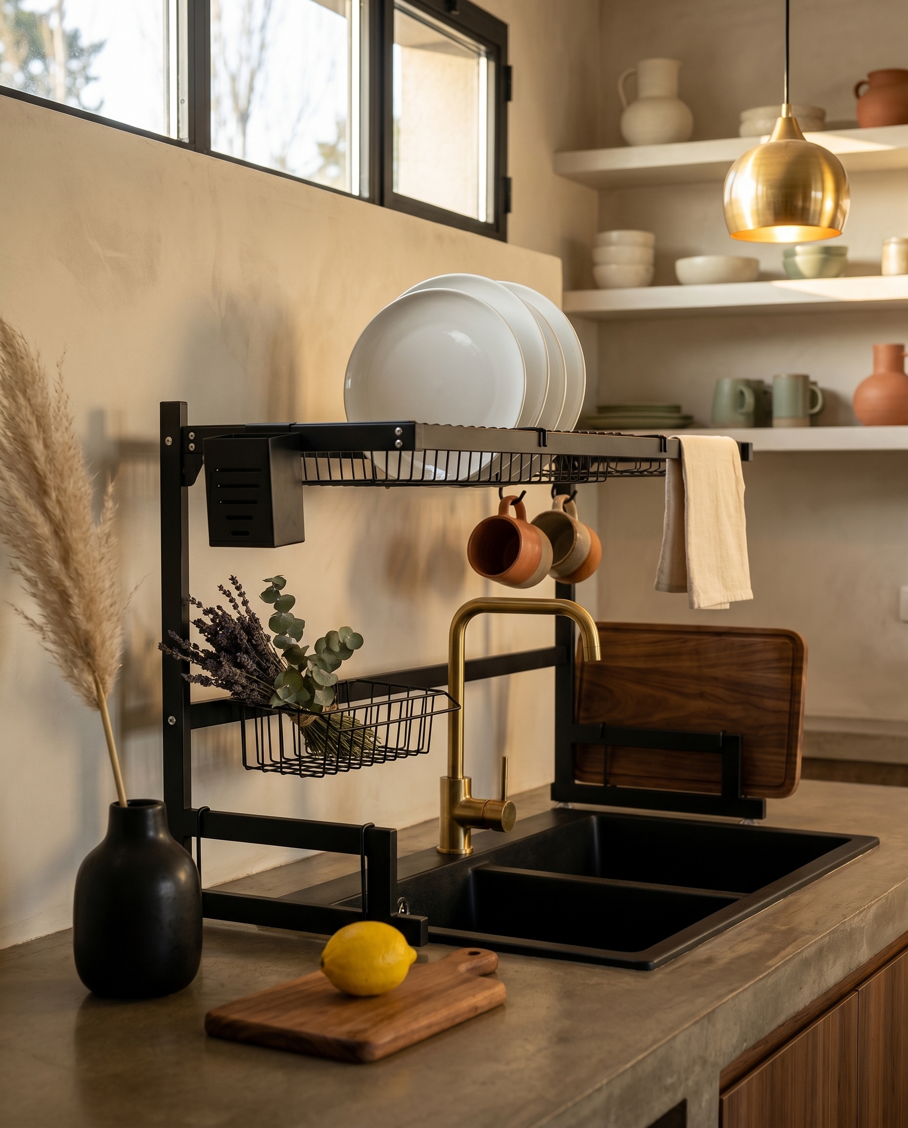 El detalle negro mate que cambia toda la cocina