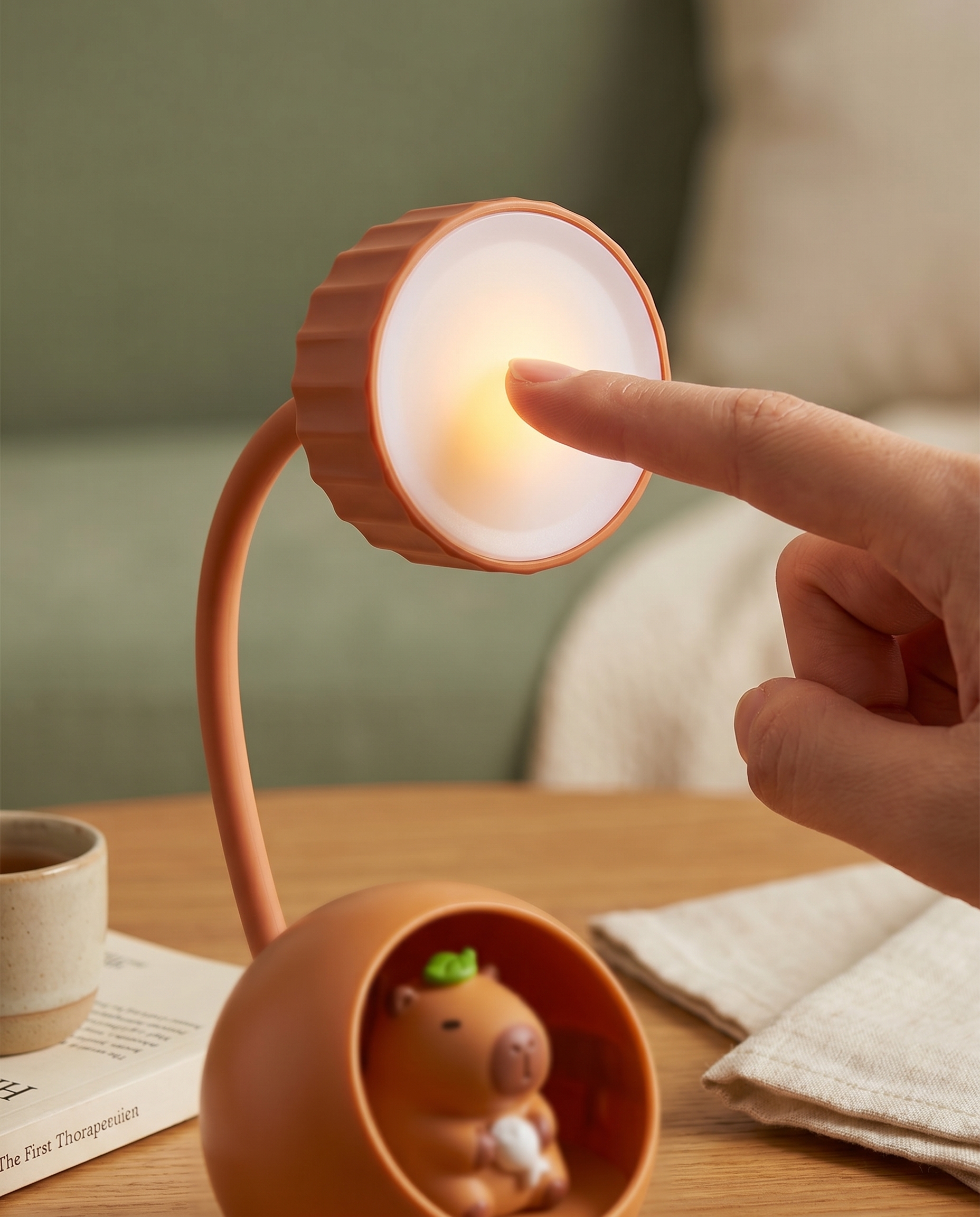 Toque para encender la lámpara